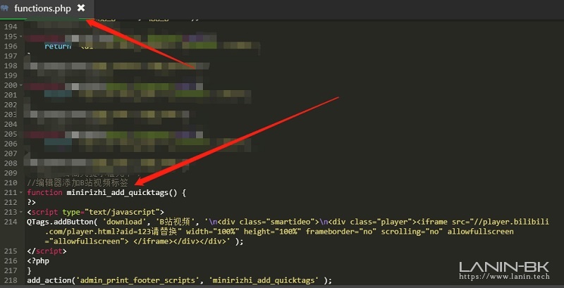 图片[3]-WordPress插入哔哩哔哩（B站）视频自适应PC电脑端的样式代码-趣玩吧-LANIN·BK 兰宁博客